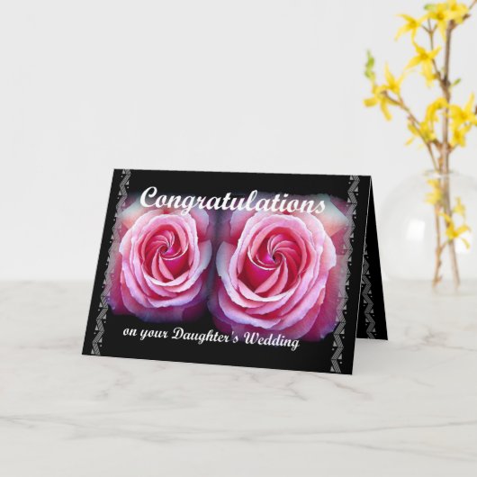 Glückwunsch zur Hochzeit Ihrer Tochter Karte (Gelbe Blume)