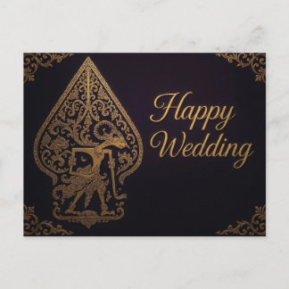 Glückwunsch zur Hochzeit Wayang Gunungan Karten