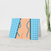 Glückwunsch zur Koloskopie, Open Gown Karte (Vorderseite)