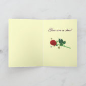 Glückwunsch zur Leistung des Dramas Karte (Innenseite)