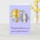 Glückwunsch zur Leistung des Dramas Karte (Gelbe Blume)