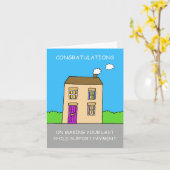 Glückwunsch zur letzten Zahlung der Kinderbeihilfe Karte (Gelbe Blume)