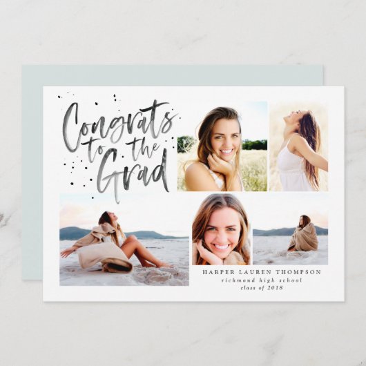 Glückwunsch zur Multi-Foto-Ankündigung für Hochsch Ankündigung (Vorne/Hinten)