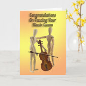 Glückwunsch zur Musikprüfung Karte (Gelbe Blume)