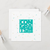 Glückwunsch zur neuen Aufgabe Karte (Vorderseite/Rückseite Beispiel)