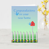 Glückwunsch zur neuen Zuhause Karte (Gelbe Blume)