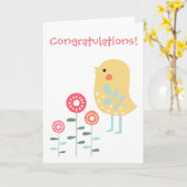 Glückwunsch zur Schwangerschaft New Baby Scandinav Karte (Gelbe Blume)