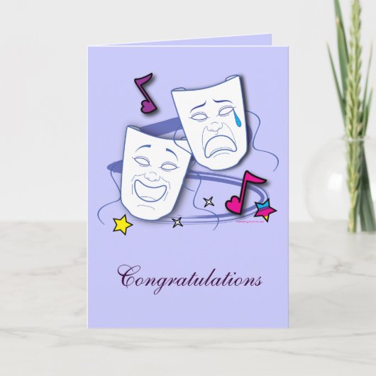 Glückwunsch zur Theaterleistung: Spielen Karte (Vorderseite)