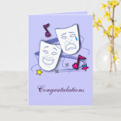 Glückwunsch zur Theaterleistung: Spielen Karte (Gelbe Blume)