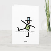 Glückwunschabsolvent Karte (Rückseite)