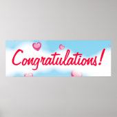 Glückwunschbanner Poster (Vorne)