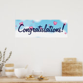 Glückwunschbanner Poster (Küche)