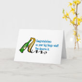 Glückwunschbingosieger Karte (Gelbe Blume)