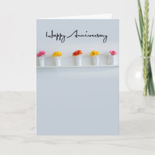 Glückwunschblumen in Reihe Karte