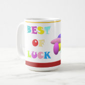 Glückwunschbotschaft gelb kaffeetasse (Vorderseite Links)