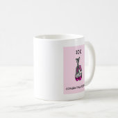 Glückwünsche 10K für weiblichen Läufer Kaffeetasse (VorderseiteRechts)