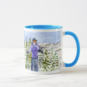 Glückwünsche Allison-Skifahren Tasse