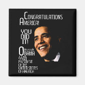 GLÜCKWÜNSCHE AMERIKA MAGNET (Vorne)