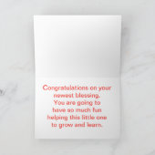 Glückwünsche an die neuen Großeltern Karte (Innenseite)