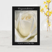 Glückwünsche an Ihrem Hochzeitstag Karte (Gelbe Blume)