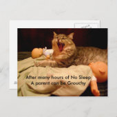 Glückwünsche an neue Eltern Postkarte (Vorne/Hinten)