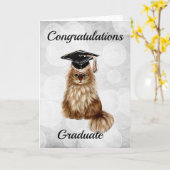 Glückwünsche auf deinem Abschluss. Karte (Gelbe Blume)