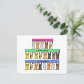 Glückwünsche auf dem Bestehen Ihrer Prüfungen Postkarte (Stehend Vorderseite)