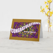 Glückwünsche auf dem Erhalten von GED Karte (Gelbe Blume)