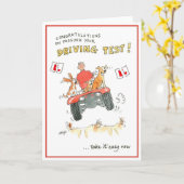 Glückwünsche auf dem Führen Ihrer Fahrprüfung Karte (Gelbe Blume)