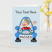 Glückwünsche auf dem Führen Ihrer Fahrprüfung Karte (Gelbe Blume)