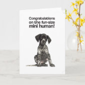 Glückwünsche auf dem Minimenschen (GSP) - Karte (Gelbe Blume)