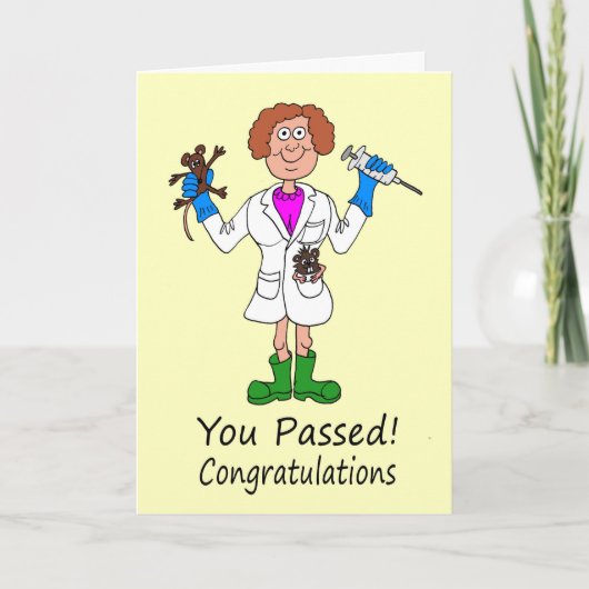 Glückwünsche auf dem Werden qualifiziert als Karte (Vorderseite)