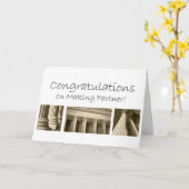 Glückwünsche auf der Herstellung des werdenen Karte (Gelbe Blume)