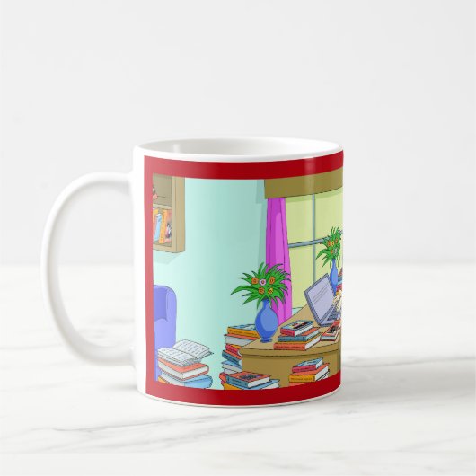 Glückwünsche auf Doktorgrad, Funny Books, Niedlich Kaffeetasse (Links)