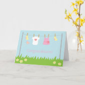 Glückwünsche auf Geburt des Babys Karte (Gelbe Blume)