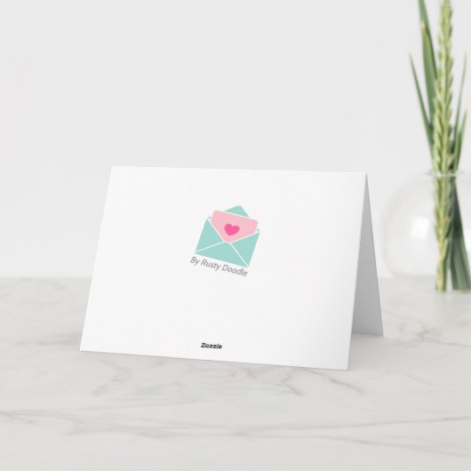 Glückwünsche auf Geburt des Babys Karte (Rückseite)