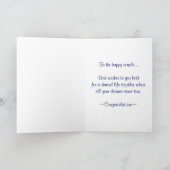 Glückwünsche auf Ihnen Heirat Karte (Innenseite)