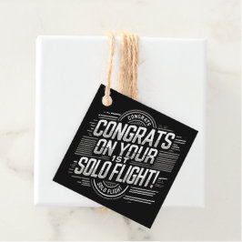 Glückwünsche auf Ihrem 1. Solo Flug! Geschenkanhänger