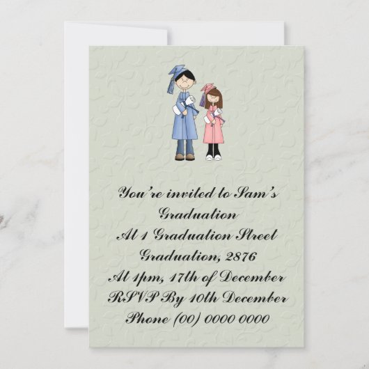 Glückwünsche auf Ihrem Abschluss Einladung (Vorderseite)