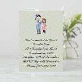 Glückwünsche auf Ihrem Abschluss Einladung (Stehend Vorderseite)