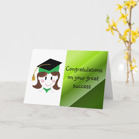 Glückwünsche auf Ihrem Abschluss Karte (Gelbe Blume)