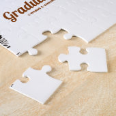 Glückwünsche auf Ihrem Abschluss! (Weißes Puzzle (Seite)