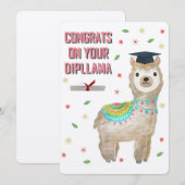 GLÜCKWÜNSCHE AUF IHREM DIPLLAMA! FEIERTAGSKARTE (Vorne/Hinten)