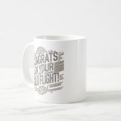 Glückwünsche auf Ihrem ersten Solo-Flug Kaffeetasse (Vorderseite Links)