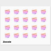 Glückwünsche auf Ihrem ersten Solo-Flug Runder Aufkleber (Blatt)