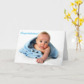 Glückwünsche auf Ihrem neuen Baby Karte (Gelbe Blume)