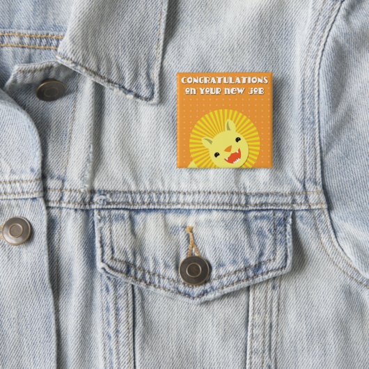 Glückwünsche auf Ihrem neuen JOB! Karrierelöwe Button (Beispiel)