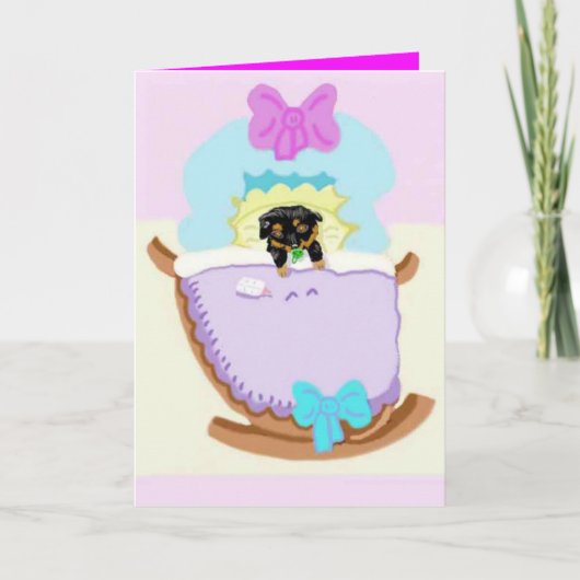 Glückwünsche auf Ihrem neuen Welpen Karte (Vorderseite)