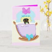 Glückwünsche auf Ihrem neuen Welpen Karte (Gelbe Blume)