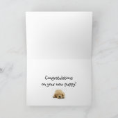 Glückwünsche auf Ihrem neuen Welpen! Karte (Innenseite)